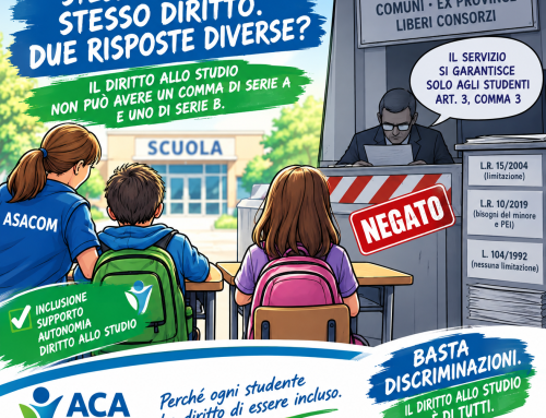 Legge 104/1992 art. 3 COMMA 1: Enti Locali, totale disconoscimento del diritto allo studio. E la Scuola arretra